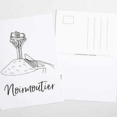 Cartolina Noirmoutier - Passaggio del Gois