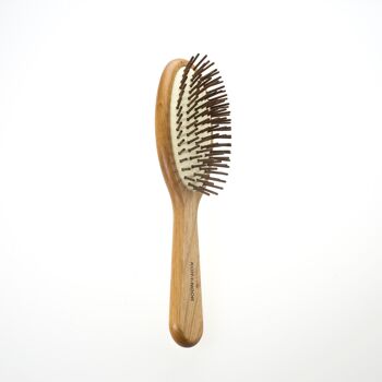 Spazzola pneumatique per capelli en legno di ontano rosso avec perni en legno 4