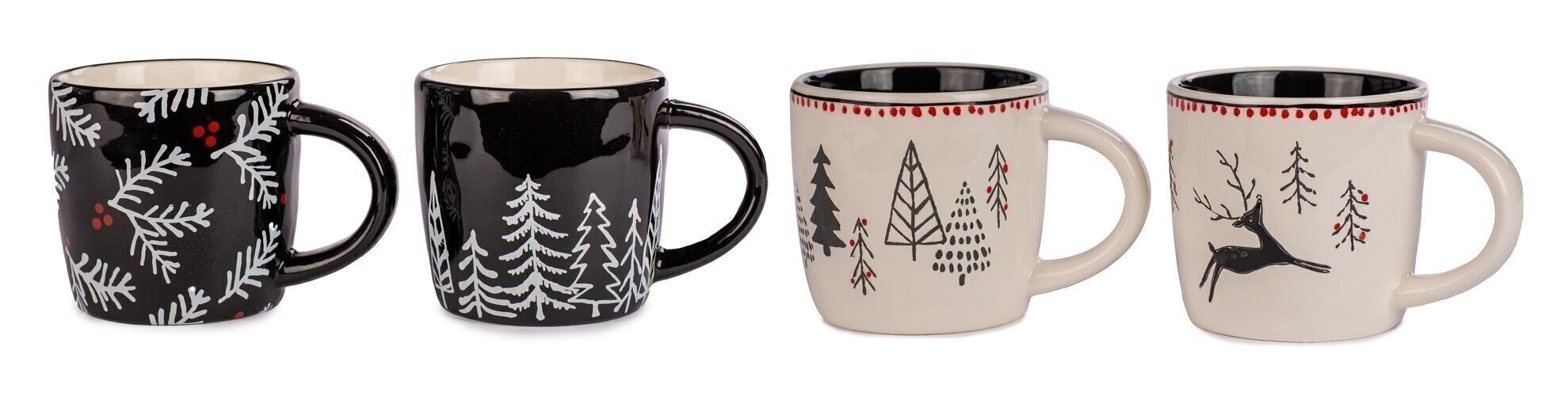 Tazze 4 assortite. Unità di elaborazione 16,9 cm 300 ml