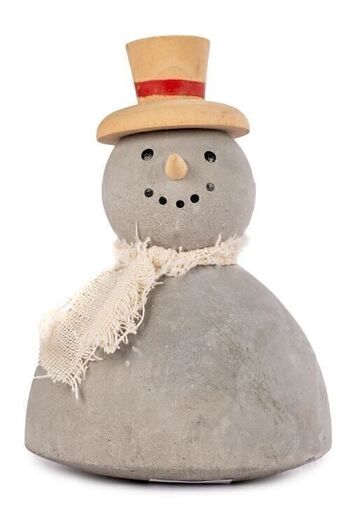 Bonhomme de neige avec bonnet et écharpe VE 12, 11cm 2