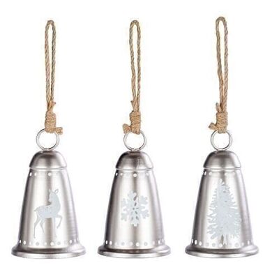 Pendentif cloche 3 cul. UE 12, 10cm