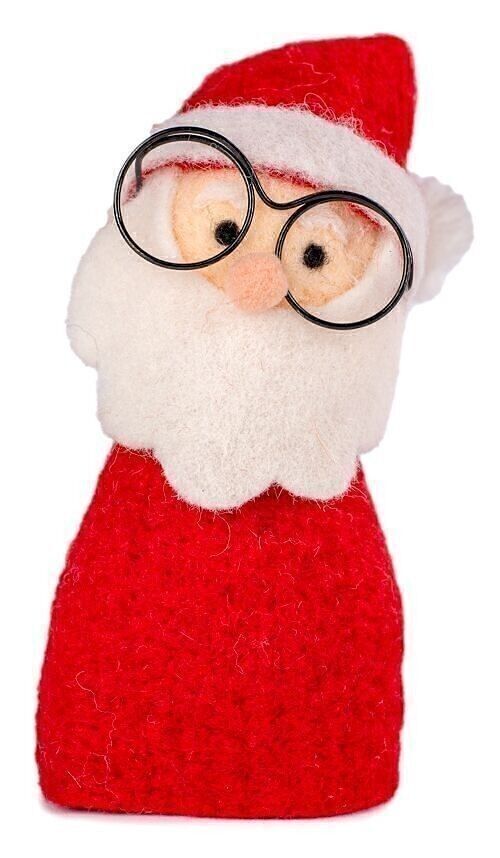 Eierwärmer Santa mit Brille 12 cm VE 12