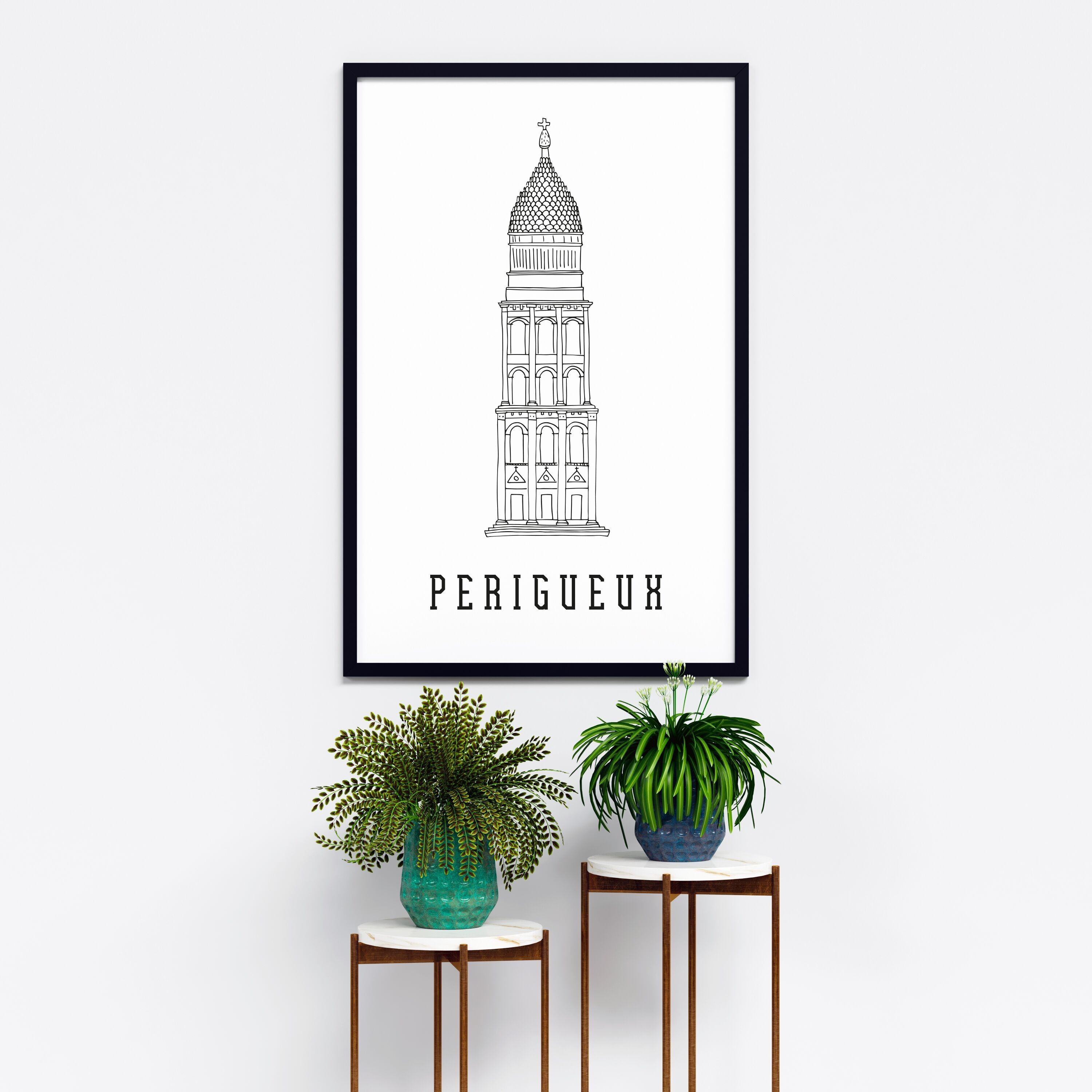 Póster Périgueux - Papel A4 / A3 / 40x60