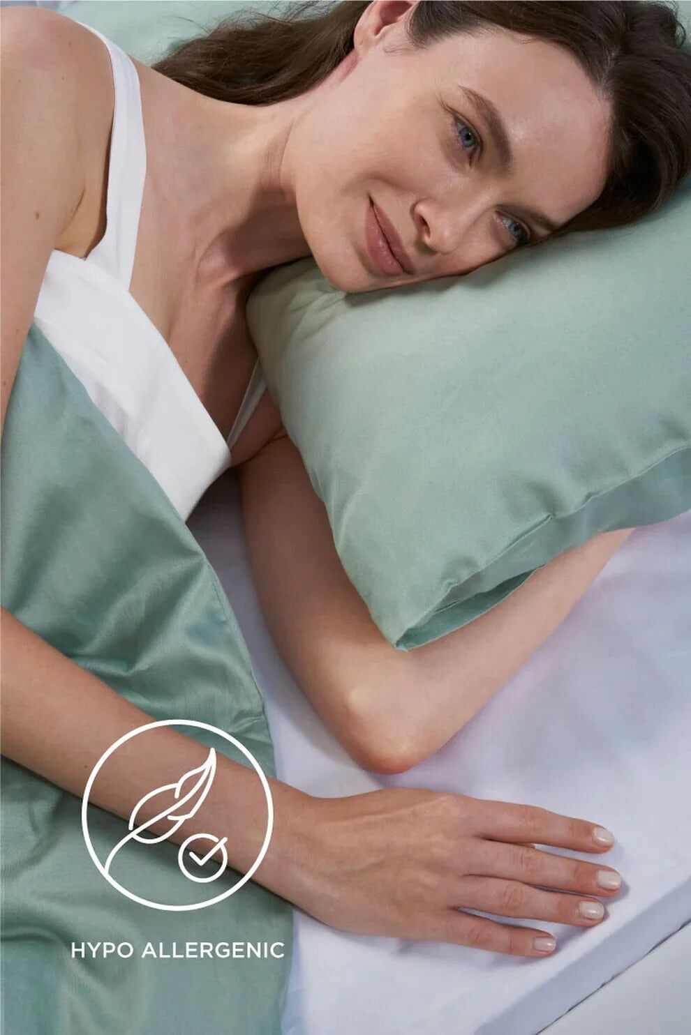 Jatasch Sleepwell Pillowcase Lotus Hug Green