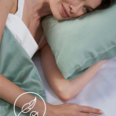 Jatasch Sleepwell Pillowcase Lotus Hug Green