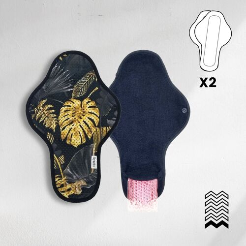 Règle douloureuse : 2 serviettes + 2 pads soulageant chaud / froid