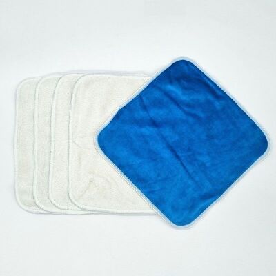 5 large bamboo fiber wipes - Night