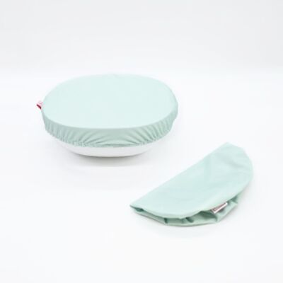 2 Salad bowl cover - fabric dish cover 20 to 24 cm (S) - Glacier