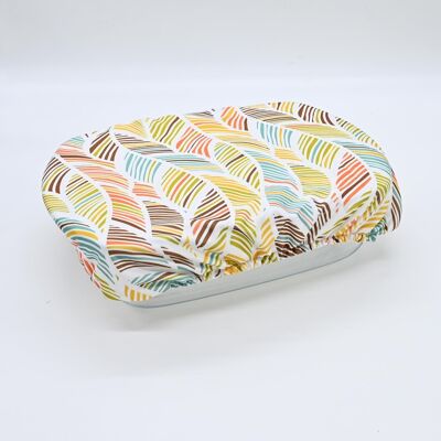 1 fabric dish cover - Gratin dish (L) - 21-28 cm - Coral