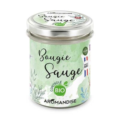 Bougie Sauge contrôlé Bio