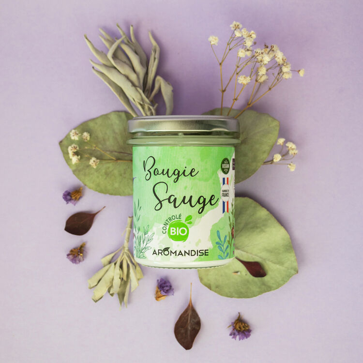 Organic Sage Candle - Aromandise