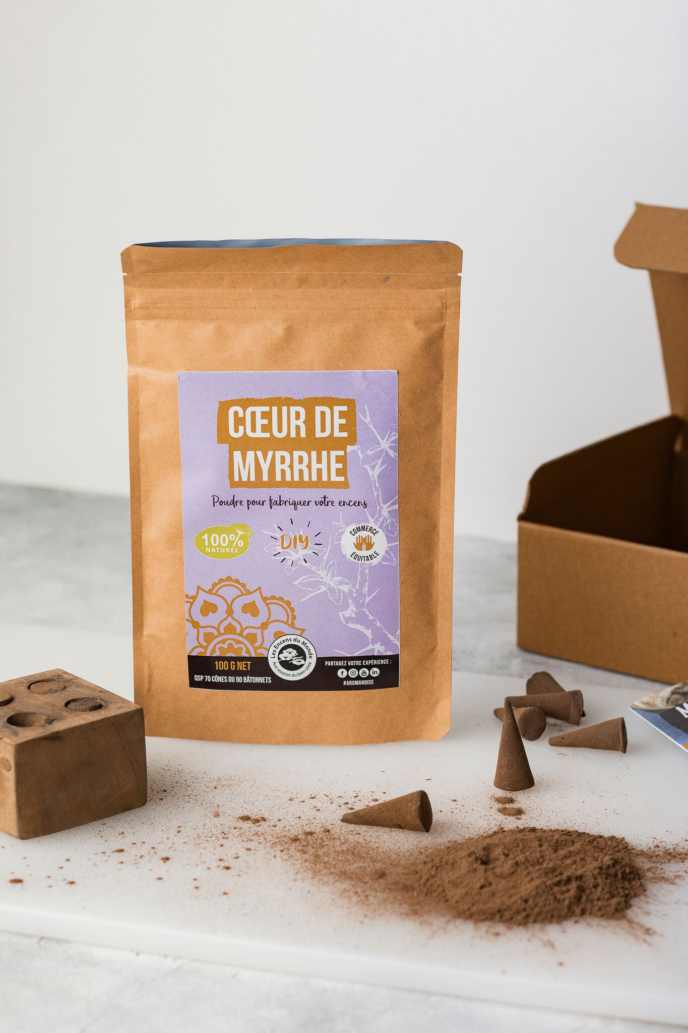 Myrrh Heart Powder for DIY Incense - 100g - Aromandise