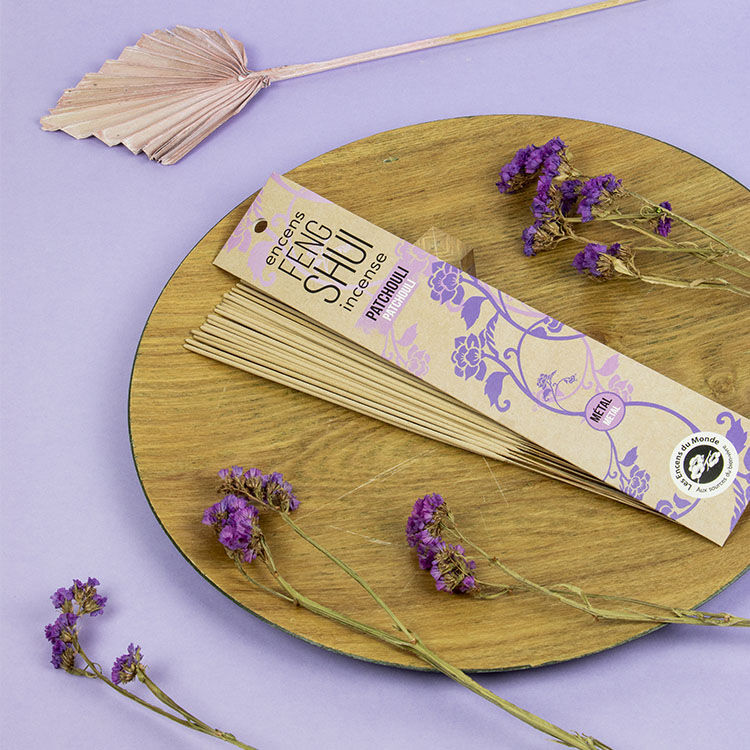 Patchouli Incense Sticks - Metal Element - Feng Shui - Aromandise