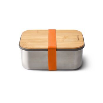 Stainless Steel Lunch Box / Sandwich Box Large 1250 ml - Stainless Steel Sandwich Box Large Orange 5