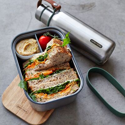 Scatola per il pranzo con panino 1.2L - Oliva