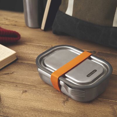 Lunchbox aus Edelstahl – Lunchbox aus Edelstahl, groß, Orange, 1 l