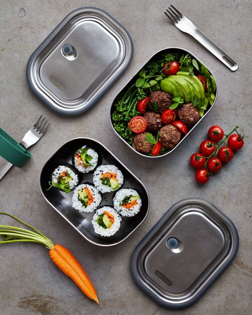 Stainless Steel Lunch Box 600ml - Stainless Steel Lunch Box Small Olive