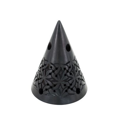 Black Ikone stone incense holder