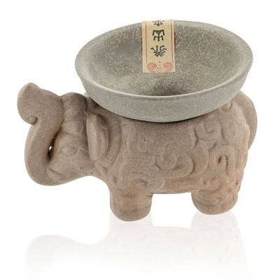 Elephant sandstone incense holder
