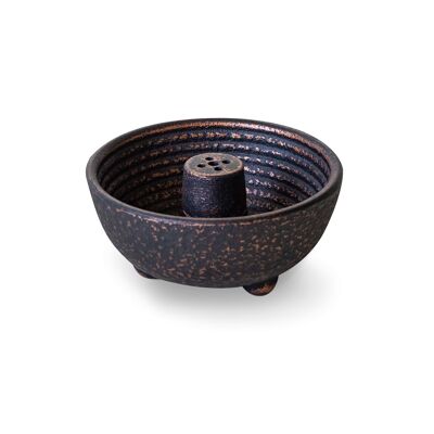 Black Fountain cast iron incense holder