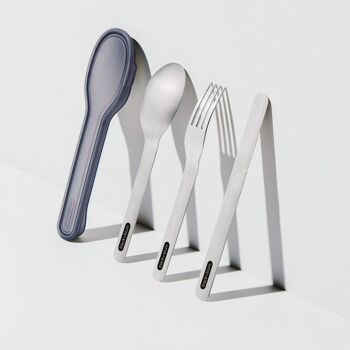 Nomadic stainless steel cutlery + case - Cutlery Set (CDU display version) 9