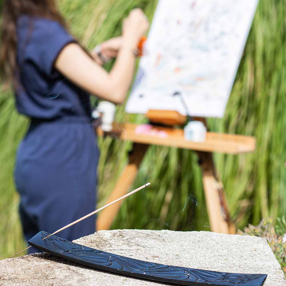 Kaya Flower Stone Incense Holder - Aromandise