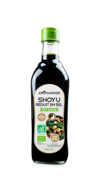 Sauce soja Shoyu 25% moins salé 0,48L 2