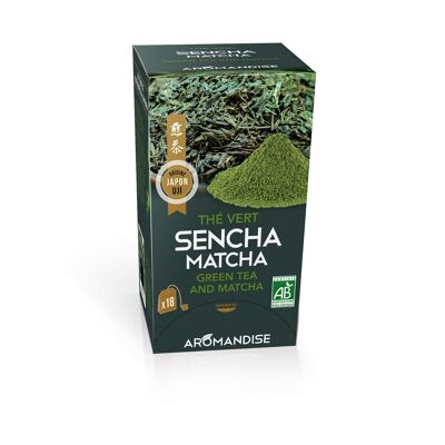 Sencha and Matcha green tea in infusettes