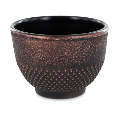 Black and gold cast iron mug - 0.15 L