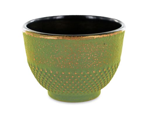 Tasse en fonte verte et dorée - 0,15 L