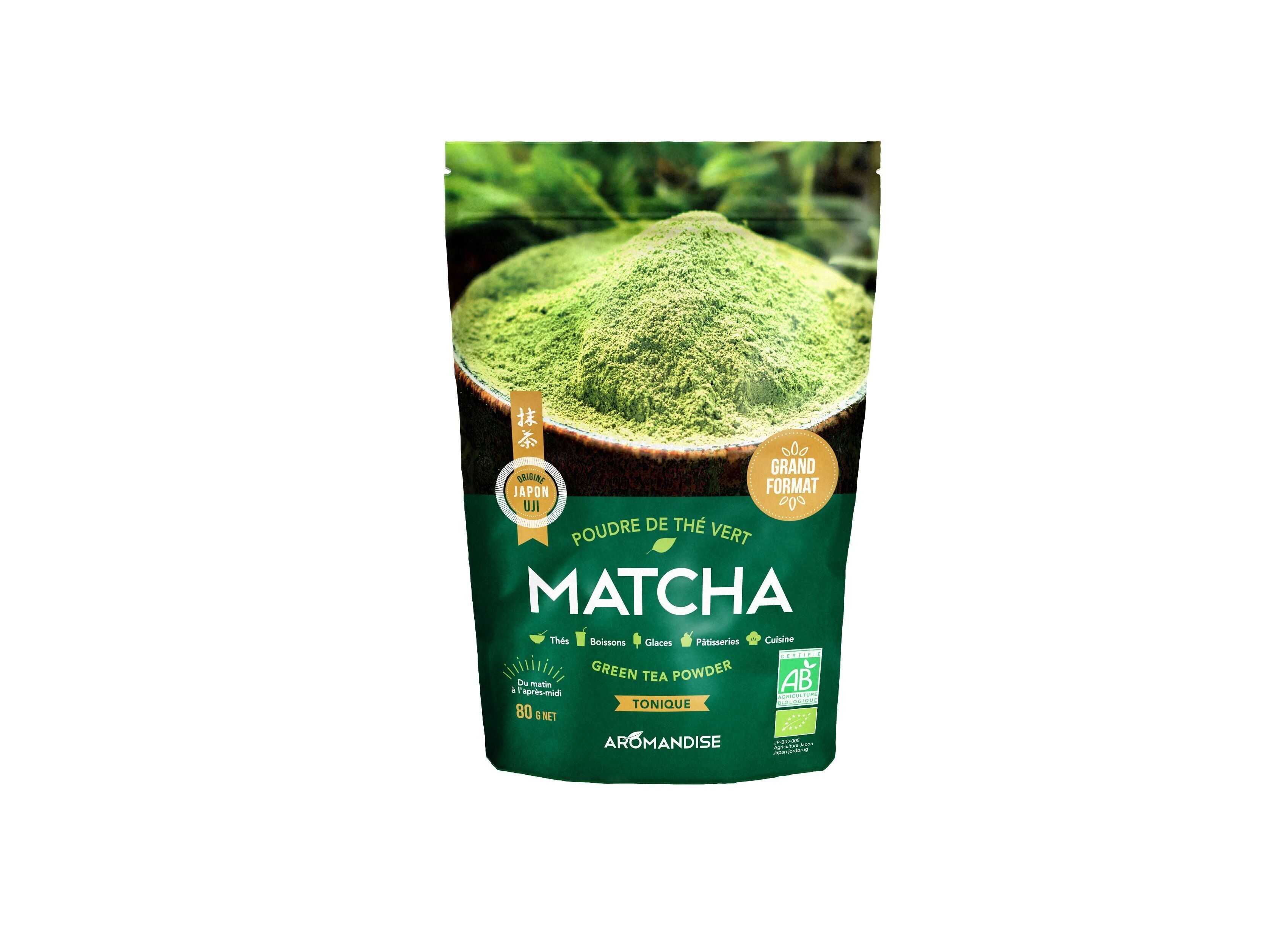 Grande polvere di tè verde Matcha
