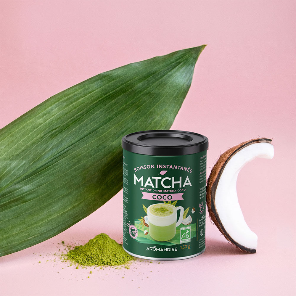 Organic Matcha Coconut Green Tea Powder - 170g - Aromandise
