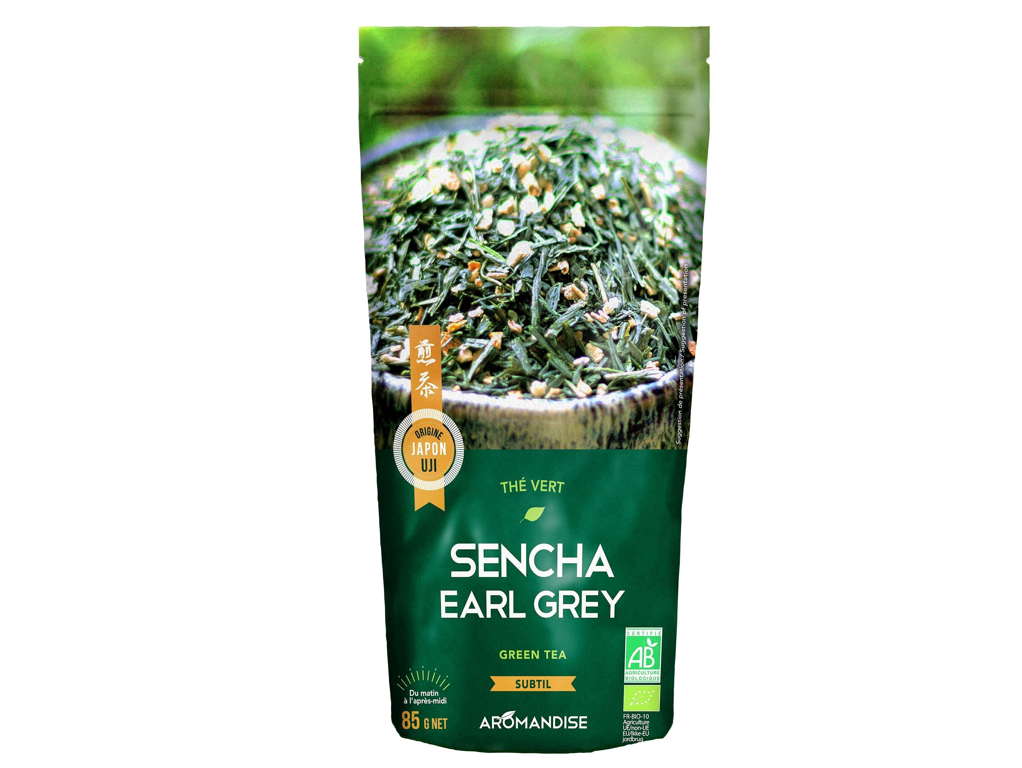 Tè verde Sencha Earl Grey
