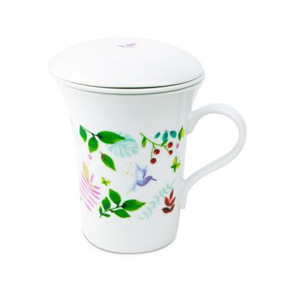 Tisanière en porcelaine avec couvercle Eden - 0,25 L