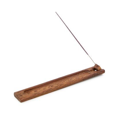 Articulated rosewood incense holder