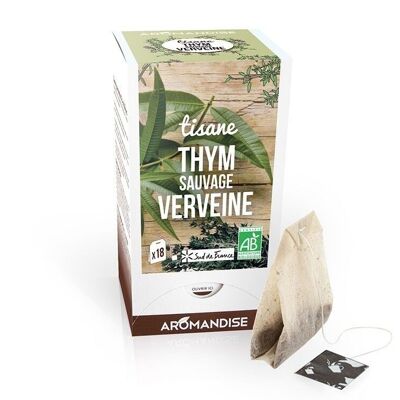 Garrigues thyme and verbena herbal tea bags