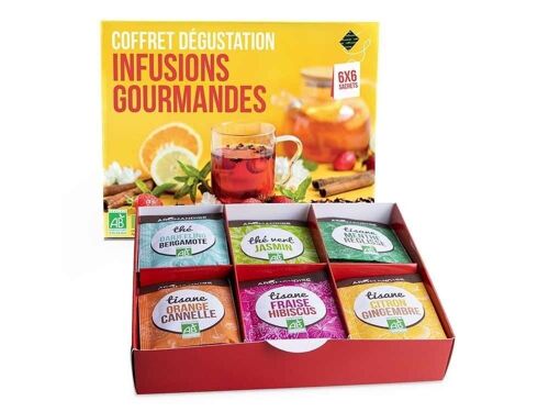 Coffret infusions gourmandes en infusettes