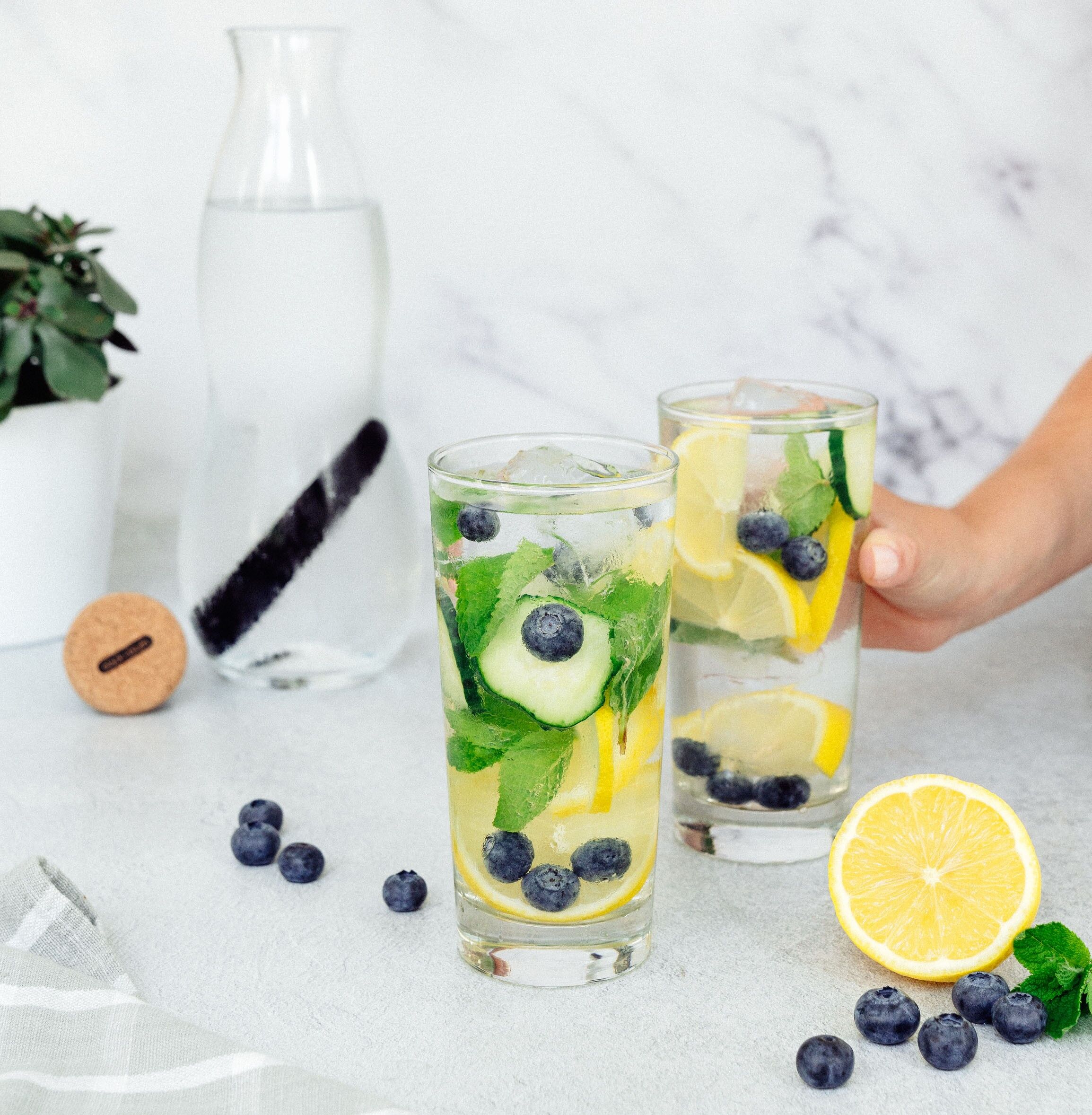 Caraffa Acqua (Carbone incluso) - Caraffa filtrante a carbone attivo