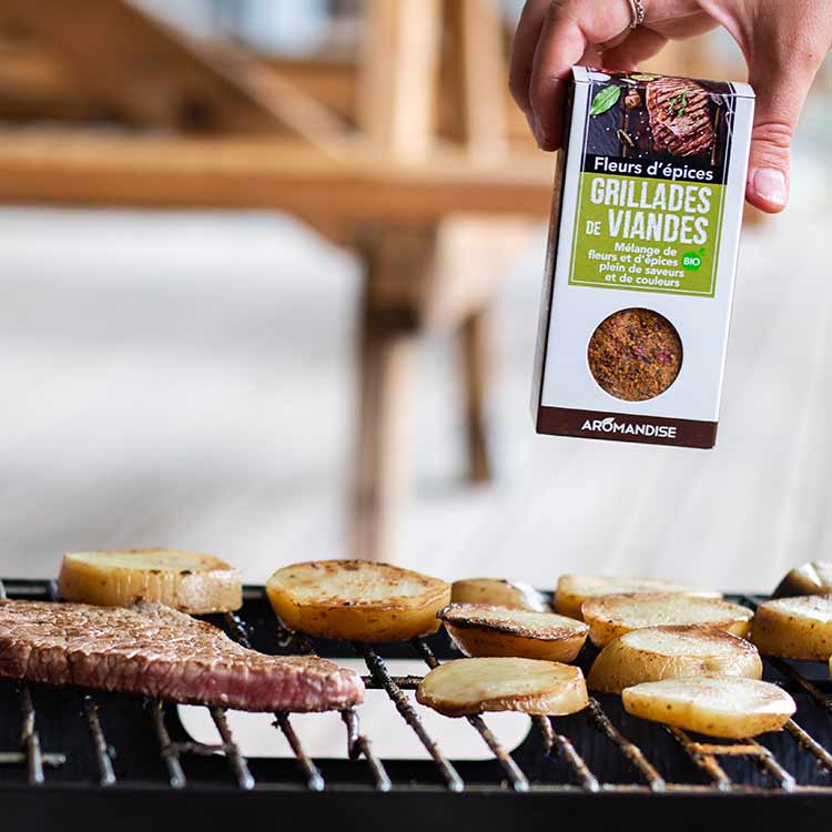 Organic Spice Flowers - Grilled Meats - 75g - Aromandise
