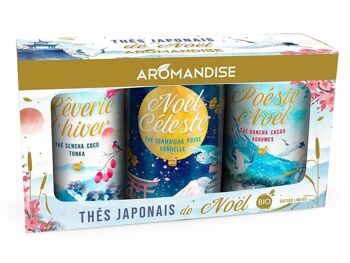 Coffret trio thés japonais de Noël 2