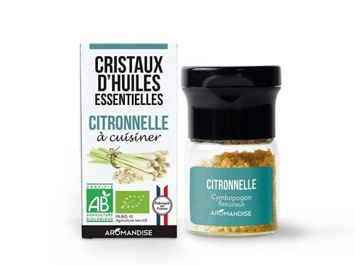 Cristaux d'huiles essentielles citronnelle