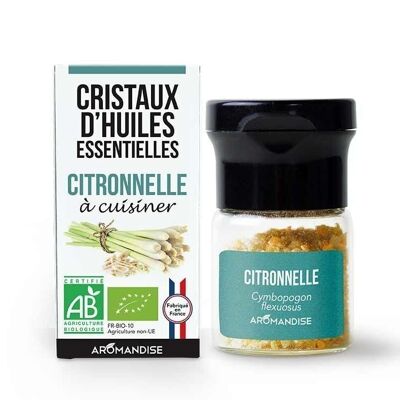 Lemongrass essential oil crystals