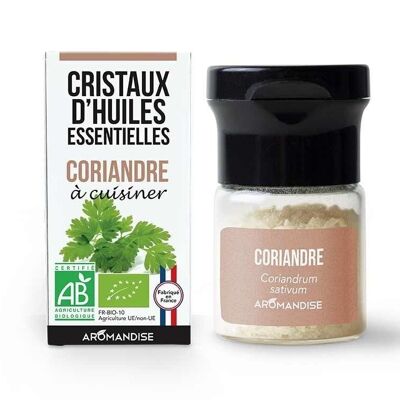 Cristalli di olio essenziale di coriandolo