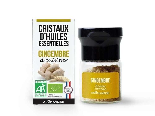 Cristaux d'huiles essentielles gingembre