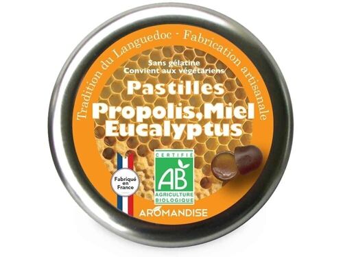 Confiserie traditionnelle du Languedoc pastilles propolis miel eucalyptus