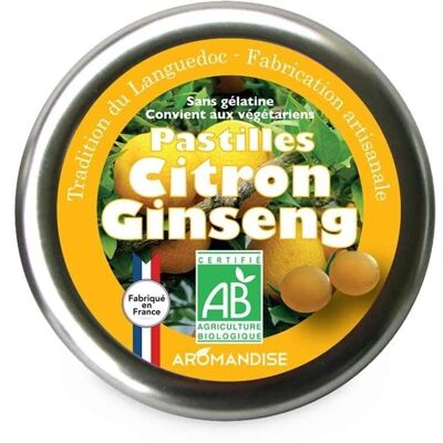 Confiserie traditionnelle du Languedoc pastilles citron ginseng