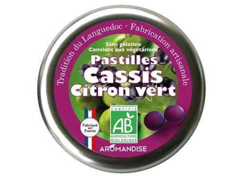 Confiserie traditionnelle du Languedoc pastilles cassis citron vert