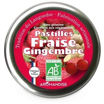 Confiserie traditionnelle du Languedoc pastilles fraise gingembre