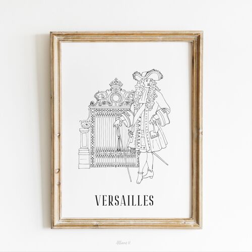 Affiche Versailles - Papier A4 / A3 / 40x60