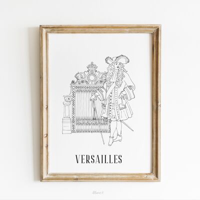 Affiche Versailles - Papier A4 / A3 / 40x60